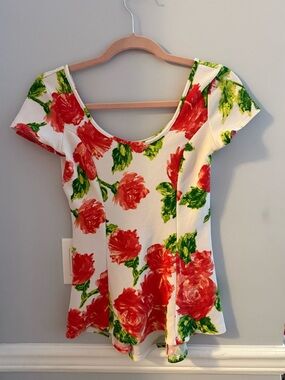 Silvergate Peplum Top